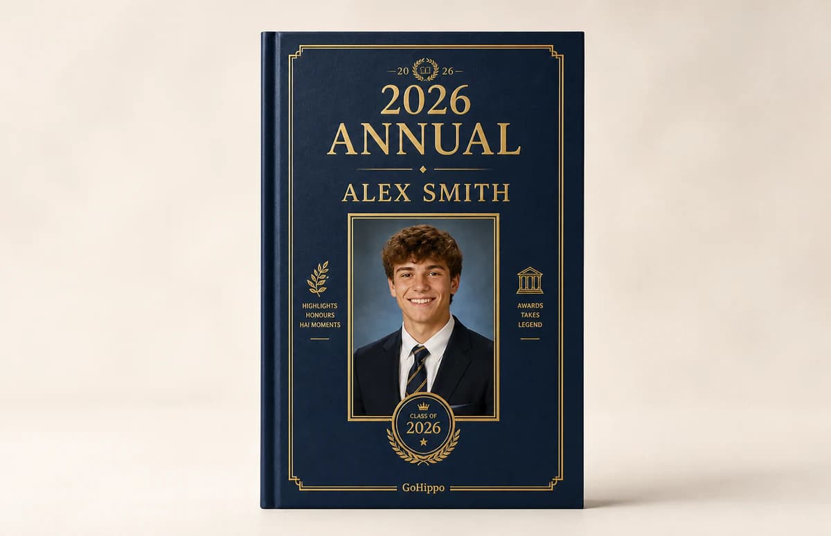 Annual gift book example