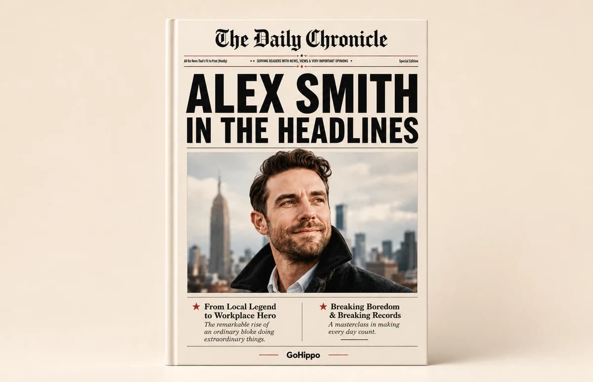 Headline gift book example