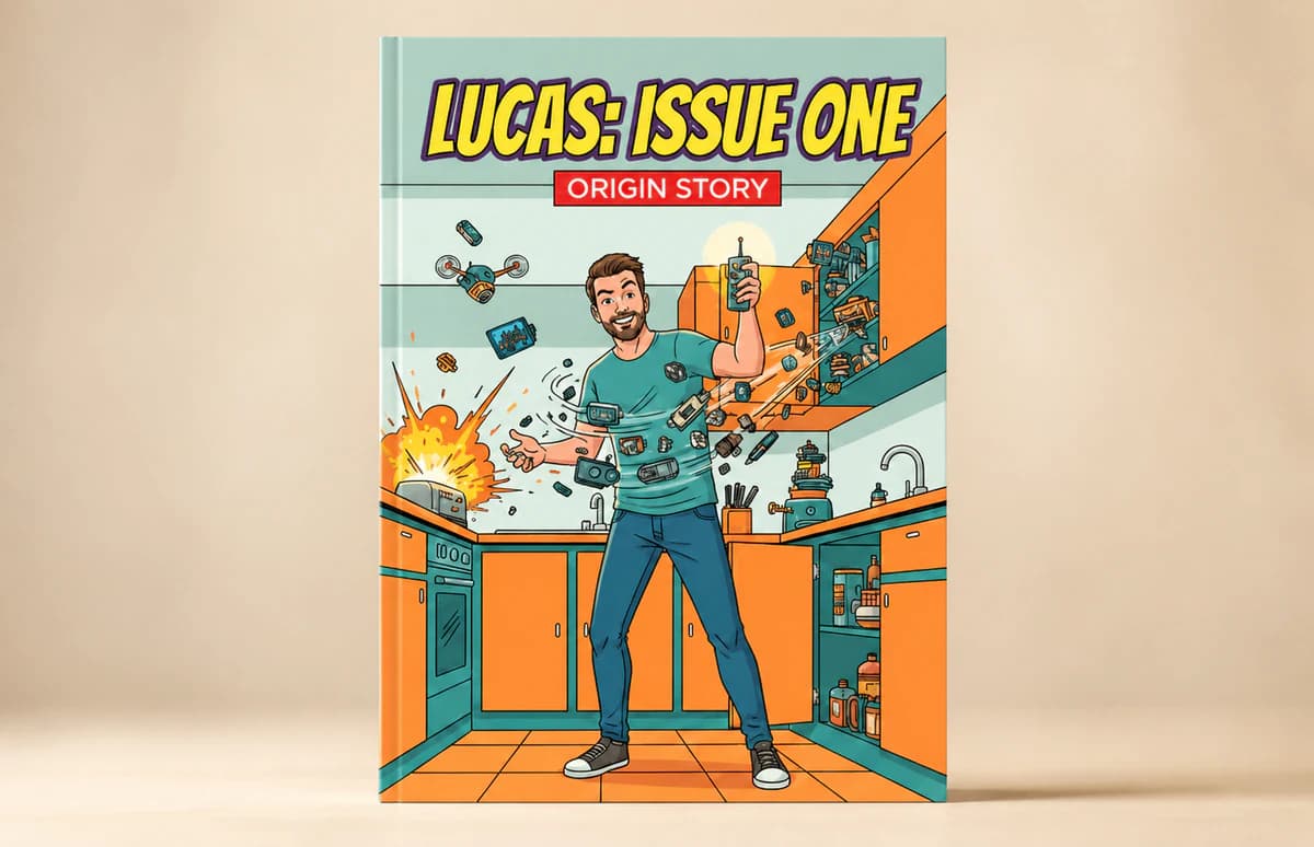 Personalised comic book example