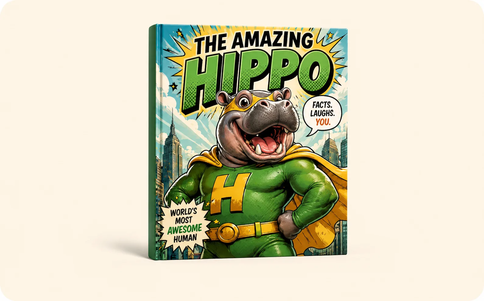 Personalized comic book preview created with GoHippo